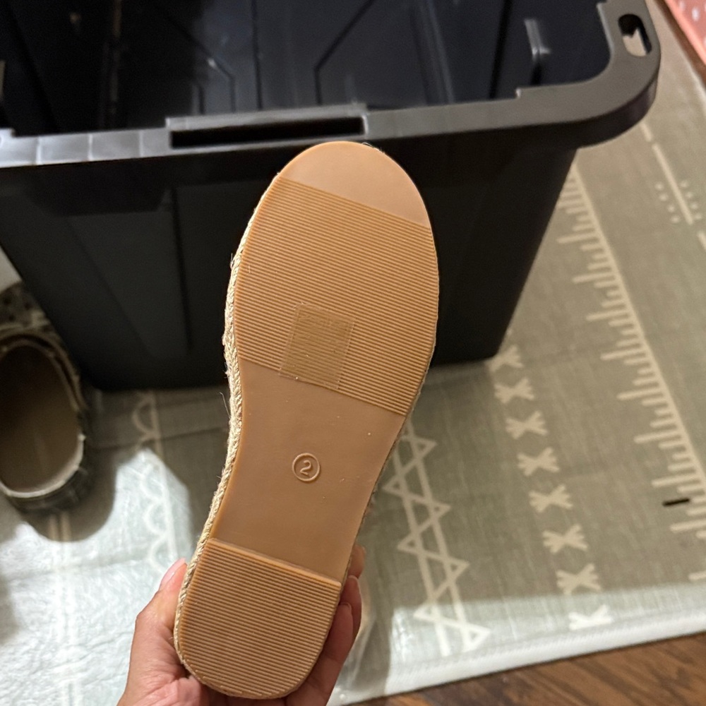 Bella Marie Blush Espadrille Flats - Picture 2 of 5